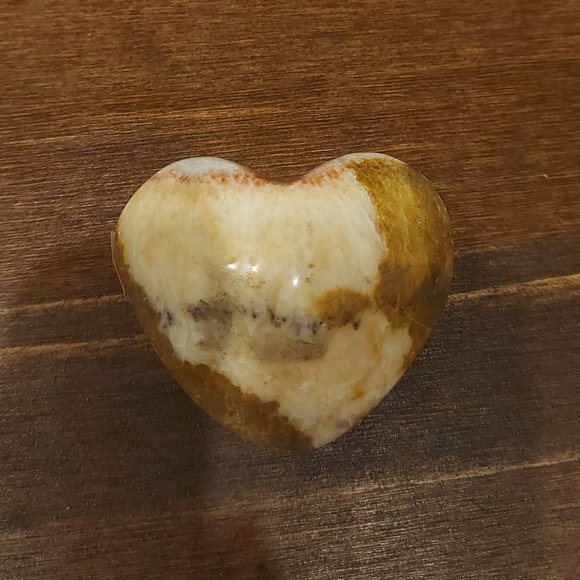 🔥 Sale 🔥 Red Banded Calcite Puffer Heart - Final Price - Picture 1 of 14